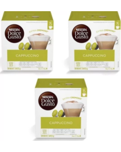 PACK 3 CAJAS DOLCE GUSTO CAPPUCCINO 30 CAP
