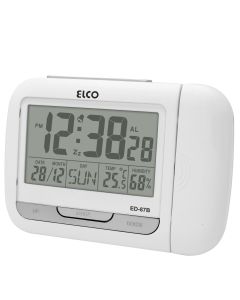 Elco ED-87B despertador Reloj despertador digital Blanco