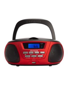 Radio CD PortÃ¡til Aiwa BBTU-300 Bluetooth Rojo