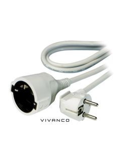 Vivanco 7282 base múltiple 5 m 1 salidas AC Blanco