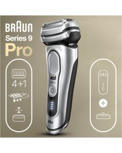 Braun Series 9 Pro 81744531 afeitadora Máquina de afeitar de láminas Recortadora Plata