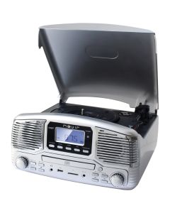 GIRADISCOS NEVIR NVR-812 PLATA CD/MP3/USB/SD