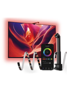 Tiras LED inteligentes para TV Ksix AmbiGlow, Sensor de color, TV 55 a 75?, RGB, Modos Escena, App Tuya Smart, 3,5 metros