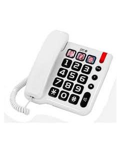 TelÃ©fono Bipieza Telecom 3294 Teclas Grandes Memoria SOS Blanco