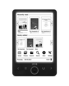 SPC Dickens Light 2 lectore de e-book 8 GB Negro