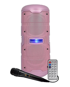 Altavoz Portatil - Infiniton K50 - Rosa, 50 W, Bluetooth, USB, Karaoke
