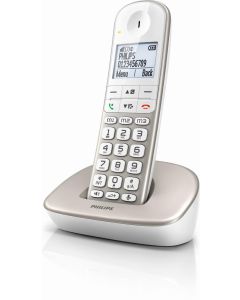 TelÃ©fono PHILIPS XL4901S inalÃ¡mbric  blanco y gris