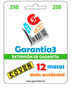 GARANTIA DAÃ‘O ACCIDENTAL 1 AÃ‘O G3CES250 (MAX 250â‚¬)