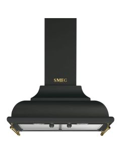 Smeg KS59AOE2 campana De pared Antracita, Latón, Acero inoxidable 754 m³/h A