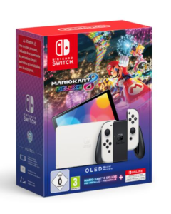 CONSOLA NINTENDO SWITCH OLED BLANCA + MARIO KART 8
