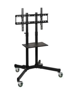 SOPORTE TV RUEDAS AJUSTABLE NEGRO INCLIN