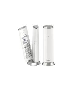 TelÃ©fono DECT DÃºo Panasonic KX-TGK212 DiseÃ±o Vertical Blanco