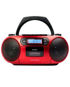 Radio CD PortÃ¡til Boombox Aiwa BBTC-550BK Rojo
