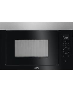 AEG MBE2657DEM Integrado Microondas combinado 26 L 900 W Negro, Acero inoxidable