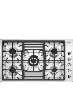 Smeg Classic PGF95-4 hobs Acero inoxidable Integrado 87 cm Encimera de gas 5 zona(s)