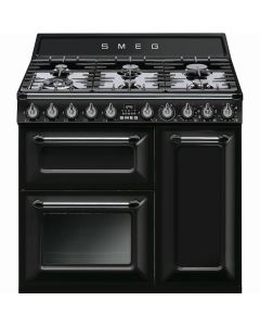 Smeg TR93BL cocina Cocina independiente Encimera de gas Negro A