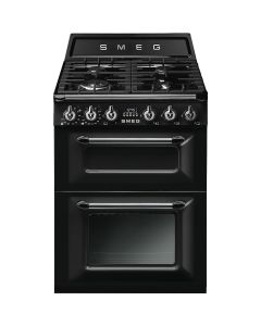 Cocina Gas Smeg TR62L 4 Zonas Negra