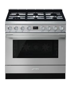 Cocina Gas Smeg CPF9GPX Clase A+ Acero InoxidableHorno MultifunciÃ³n PirolÃ­tico Gas Natural