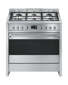 Cocina Gas Smeg A1-9 6 Zonas Acero Inoxidable Gas Natural