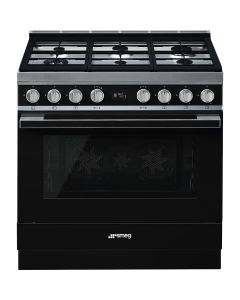 Cocina Gas Smeg CPF9GPBL Clase A+ Negra Horno MultifunciÃ³n PirolÃ­tico Gas Natural