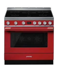 Smeg CPF9IPR cocina Cocina independiente Con placa de inducción Rojo A+