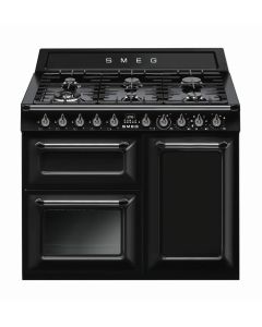Smeg TR103BL cocina Cocina independiente Encimera de gas Negro A