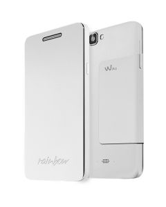 FUNDA WIKO 101709 CON TAPA RAINBOW BLANCO