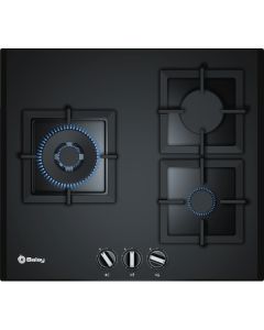 Placa Gas Balay 3ETG663HN Negra 60Cm 3Quem Biselad
