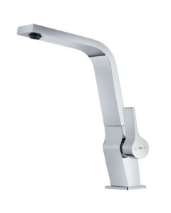 Grifo de cocina monomando con caÃ±o giratorio y superficie resistente