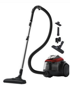 Aspiradora sin bolsa AEG CLEAN AL61C2CR con depóstio de 1,4 litros, 700 W de potencia, filtro Hygiene 12 lavable cepillo DustMagnetSilent, cepillo Parketto Pro, 2 accesorios, 12 metros radio de acción, nivel de ruido, 74 dB(A)