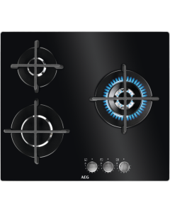 AEG HKB63320NB Negro Integrado 60 cm Encimera de gas 3 zona(s)