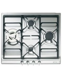 Placa Gas Smeg SR60GHS 4 Zonas Inox 60 cm