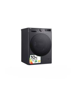 Lavadora Secadora LG F4DR6010AGM Clase A 10+6 Kg 1400 rpm Acero Inoxidable Negro