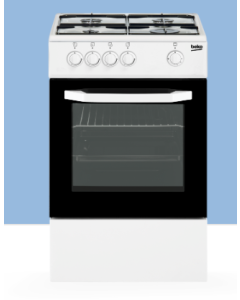 Cocina a gas Beko CSG42009DW 4 Zonas Gas Butano 50 cm