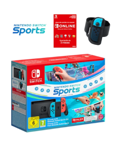 CONSOLA NINTENDO SWITCH AZUL/ROJO + SWITCH SPORTS