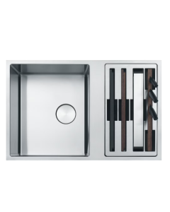 Fregadero inox Franke AKX654IZD, 1 seno, escurrida